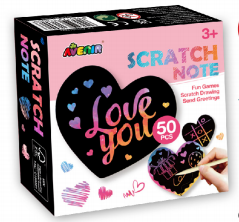 CH231901 Heart Scratch Note