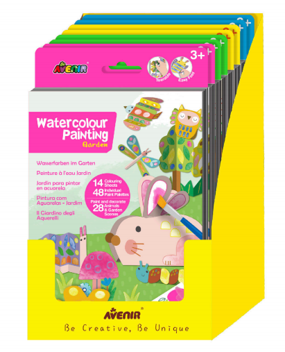 Watercolour Painting & Origami  Free Assortment Display
8 pcs assorted