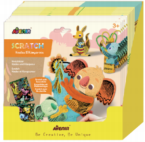 DP207234 Scratch with Fuzzy Sticks Free Assortment Display 20pcs assorted