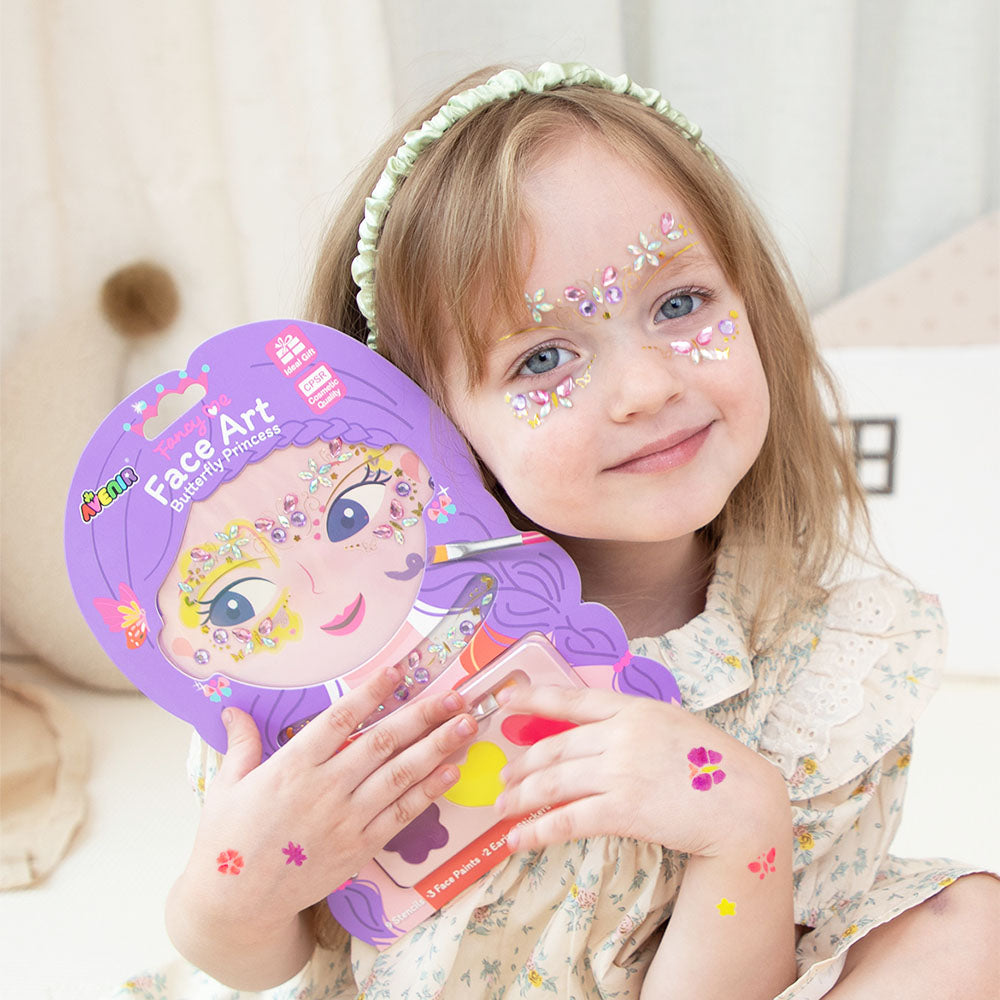Fancy Me Face Art Butterfly Princess