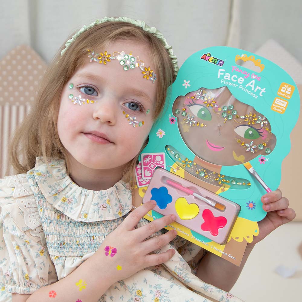 Fancy Me Face Art Flower Princess