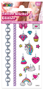 Small Tattoo Sticker Glitter-Unicorn