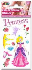 Small attoo Sticker Glitter-Princess