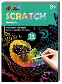 CH211657 Mini Scratch  Book -Animals