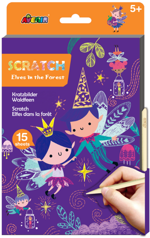 CH221827 A5 Scratch Book - Elves in the garden