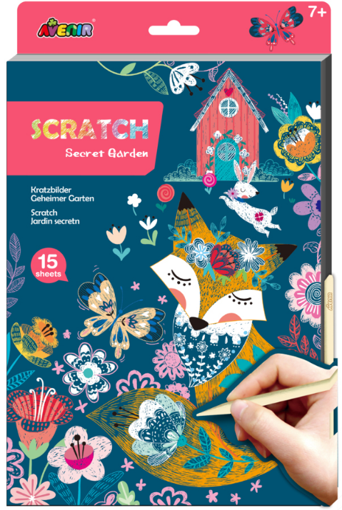 CH221833 A4 Scratch Book - Secret garden