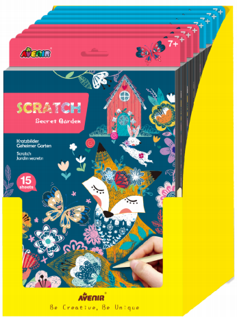 DP227450 A4 Scratch BookFree Assorted Display 8 pcs assorted