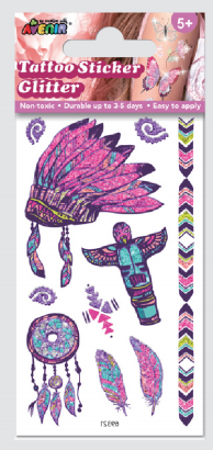 Small Tattoo Sticker- feather