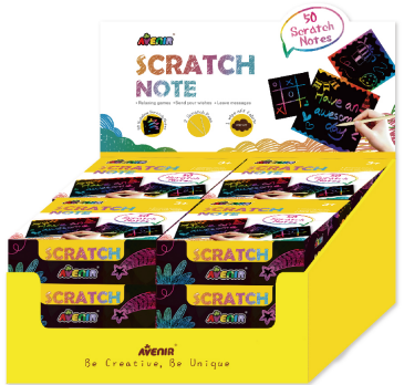 DP197111 Scratch Note Free Assortment Display12 pcs assorted