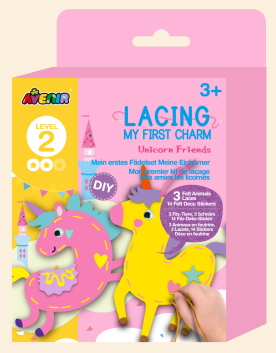 CH221801 Level 2-Lacing My First Charm-Unicorn Friends