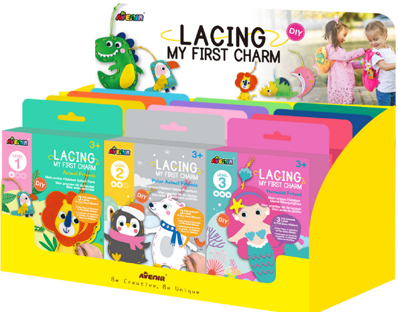 DP227459 Lacing My First CharmFree Assortment Display 12pcs assorted
