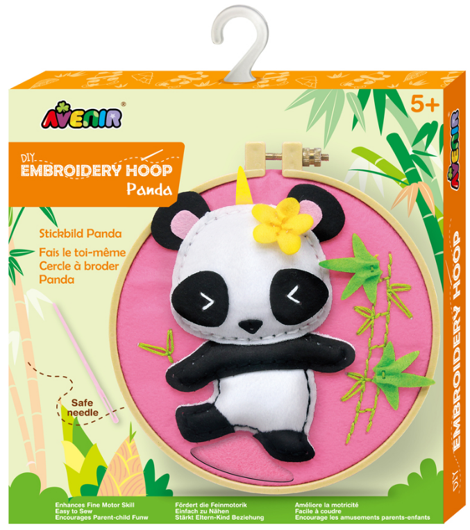 CH191705 DIY Embroidery Hoop-Panda